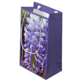 Lila Wisteria Blossom Kleine Geschenktüte (Rückseite Schrägansicht)