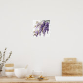 Lila Wisteria Blume Art Print Poster (Küche)