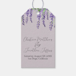 Lila Wisteria Blume auf dem Parco delle camelie Lo Geschenkanhänger