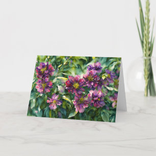 Lila Wisteria Blume Gartenanlage Karte