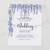 Lila Wisteria Blume Hochzeit (Vorderseite)