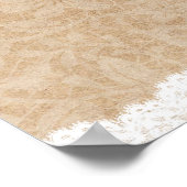 Lila Wisteria-Blume Hochzeit Begrüßungsfeier Poster (Ecke)