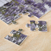 Lila Wisteria Blume Kensington Chelsea London Puzzle (Seite)