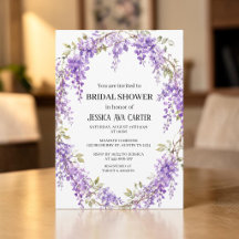 Lila Wisteria Blumen Garten Brautparty 