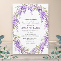 Lila Wisteria Blumen Garten Brautparty 