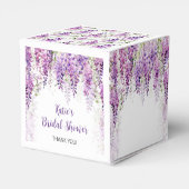Lila Wisteria Brautparty Geschenkschachtel (Rückseite)