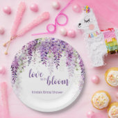 Lila Wisteria Brautparty Pappteller (Party)