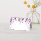 Lila Wisteria Brautparty Platzkarte (Vorderseite)