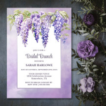 Lila Wisteria Floral Bridal Brunch