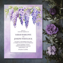 Lila Wisteria Floral Wedding