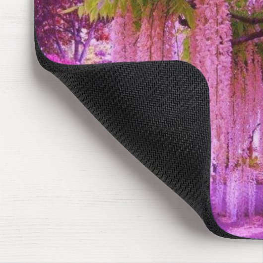 Lila Wisteria in Japan Mousepad (Ecke)