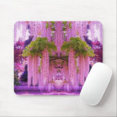 Lila Wisteria in Japan Mousepad (Mit Mouse)
