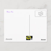 Lila Wisteria-Koordinationsaufgaben Postkarte (Rückseite)