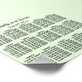 Lila Wisteria Lounge Plan Poster (Ecke)