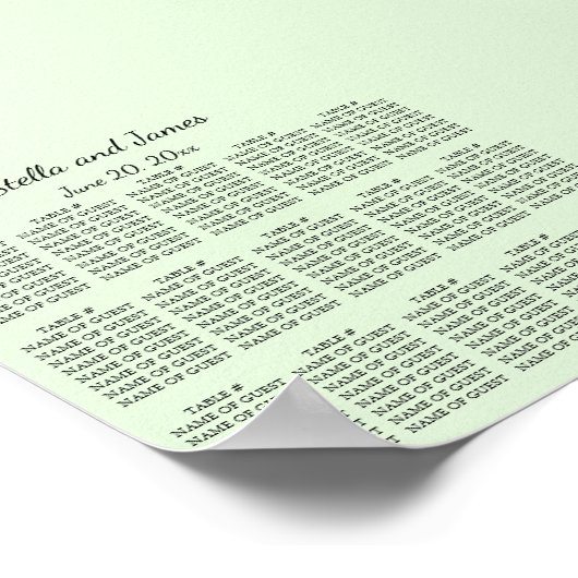 Lila Wisteria Lounge Plan Poster (Ecke)