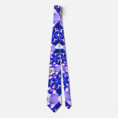 Lila Wisteria Pattern Krawatte (Vorderseite)