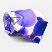 Lila Wisteria Pattern Krawatte (Gerollt)