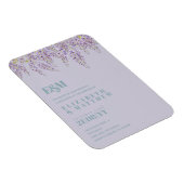Lila Wisteria Sage Blumengarten Hochzeit Magnet (Rechte Seite)