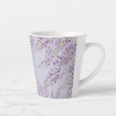 Lila Wisteria Sage Blumengarten Hochzeit Milchtasse (Rechts)