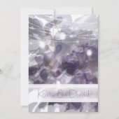 ©Lila Wisteria String Lights Mason Jars Wedding Einladung (Vorderseite)