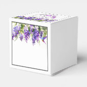 Lila Wisteria Themed Gastgeschenk Hochzeiten Box Geschenkschachtel (Rückseite)