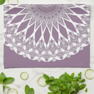 Lila Wisteria Tristyns Mandala Geschirrtuch