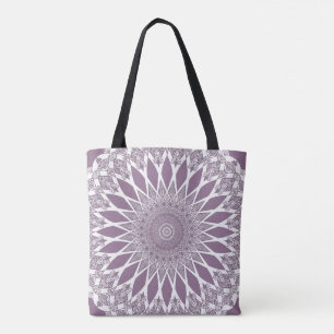 Lila Wisteria Tristyns Mandala Tasche