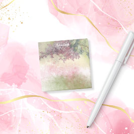 Lila Wisteria Watercolor Mix Monogram Post-it Klebezettel