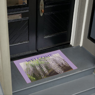 Lila Wisteria WELCOME Cust. Doormat Fußmatte