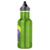 Lila Wolf Vollmond Trinkflasche (Rechts)