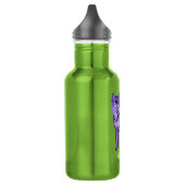 Lila Wolf Vollmond Trinkflasche (Links)