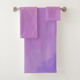 Lila Wolken bei Twilight Badhandtuch Set