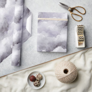 Lila Wolken Geburtstag oder jeder Anlass Geschenkpapier