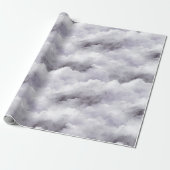 Lila Wolken Geburtstag oder jeder Anlass Geschenkpapier (Ungerollt)