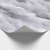 Lila Wolken Geburtstag oder jeder Anlass Geschenkpapier (Ecke)