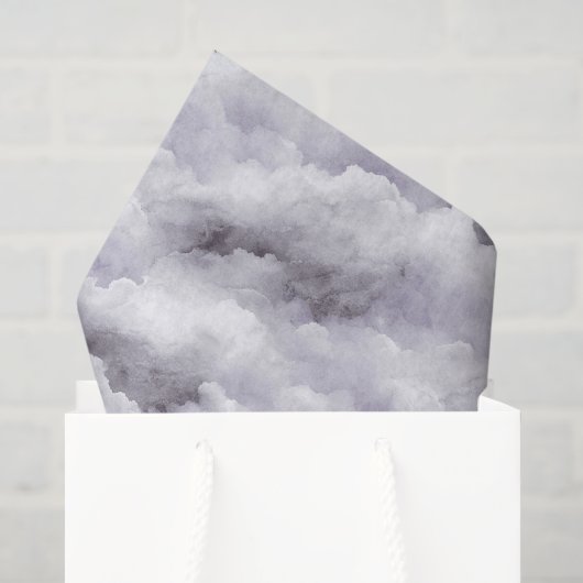 Lila Wolken Geburtstag oder jeder Anlass Seidenpapier (Geschenktüte)