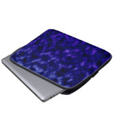 Lila Wolken Laptopschutzhülle (Vorne Knopf)