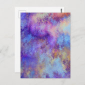 lila Wolken nach Karte (Vorne/Hinten)