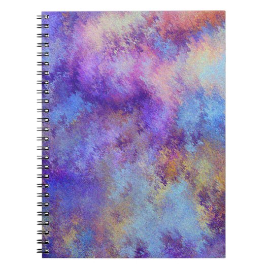 lila Wolken nach Karte Notizblock (Vorderseite)