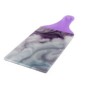 Lila Wolken und Wirbel Schneidebrett (Ecke)