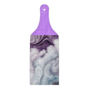 Lila Wolken und Wirbel Schneidebrett