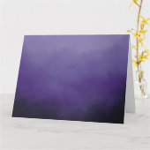 Lila Wolkenkarte Karte (Gelbe Blume)