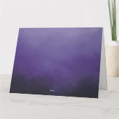 Lila Wolkenkarte Karte (Rückseite)