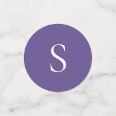 Lila Woodsy-Hochzeitsgarten hinzufügen Optionales Konfetti (Klein Vorderseite)