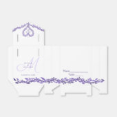 Lila Woodsy Wedding Creative Escort Platzkarte Geschenkschachtel (Ungefaltet)