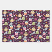 Lila Wrackpapier Geschenkpapier Set (Vorderseite 2)