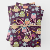 Lila Wrackpapier Geschenkpapier Set (Beispiel)