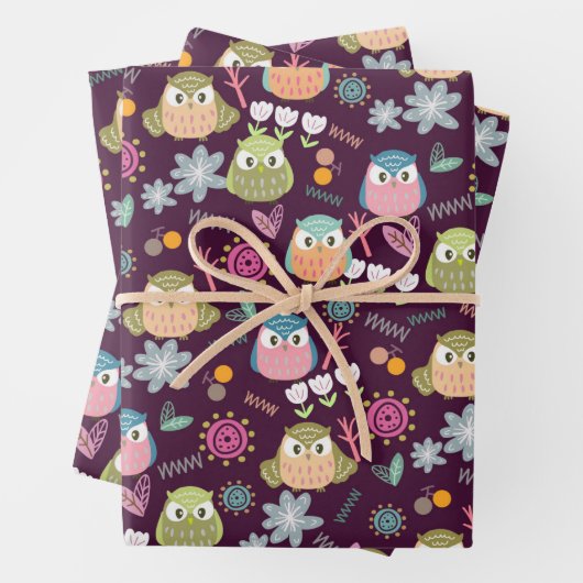 Lila Wrackpapier Geschenkpapier Set (Beispiel)