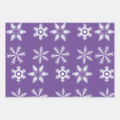 Lila Wrapping Paper Flachblatt Geschenkpapier Set (Vorderseite)