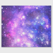 Lila Wrapping Paper für Raumschiffe Geschenkpapier (Flach)